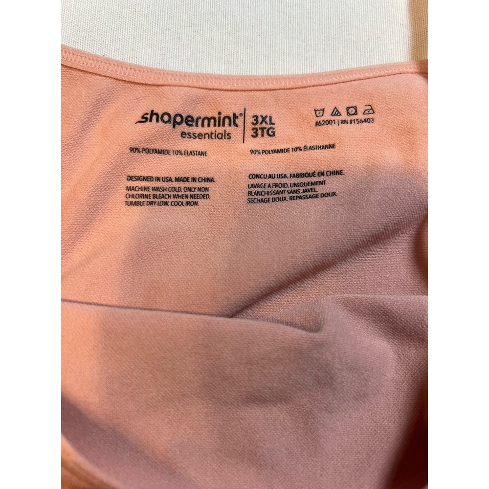 Shapermint Essentials Scoop Neck Cami Rose Tan Size 3XL Tank Shapewear - Picture 3 of 5